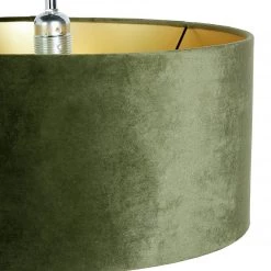 Habitat Gaia Velvet & Foil 40cm Drum Shade Chive Lamp Shades -lighting Sales Shop unnamed file 1860