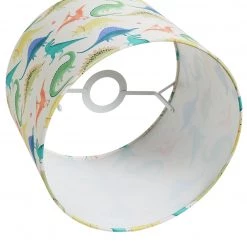 Habitat Kids Dino Print 25cm Drum Shade Multicolour Kids Furnishings -lighting Sales Shop unnamed file 1924