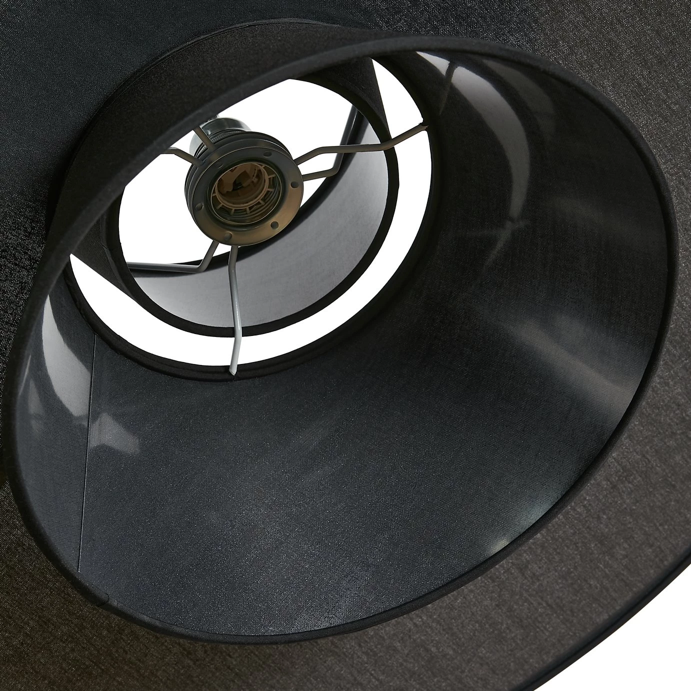 Habitat Linen Otton 2 Tier Easy Fit Shade Black Lighting 7 Habitat Linen Otton 2 Tier Easy Fit Shade Black Lighting - Image 5