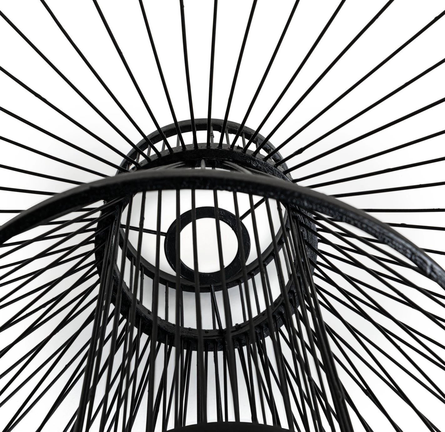 Habitat Wood 3 Tier Pendant Shade Black Lamp Shades 7 Habitat Wood 3 Tier Pendant Shade Black Lamp Shades - Image 5