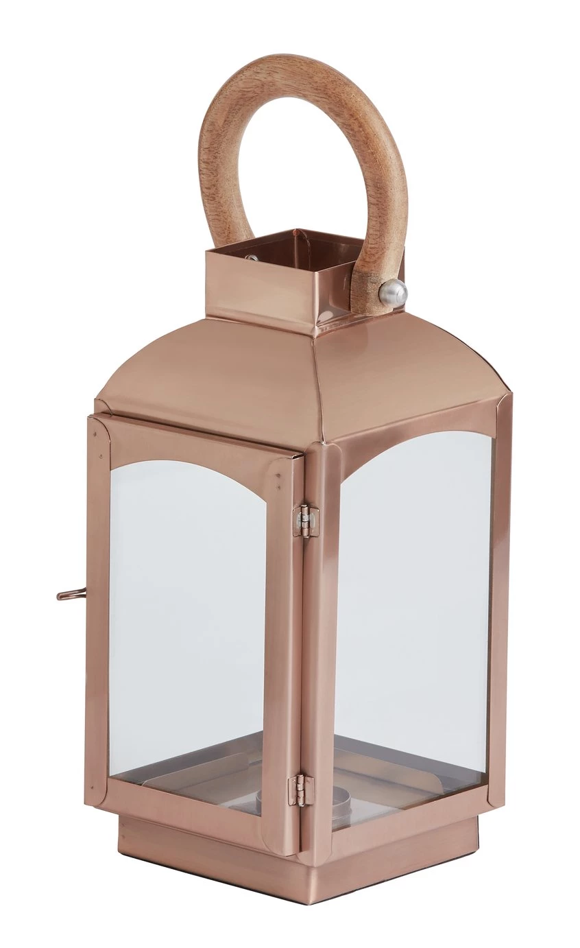 Habitat Small Lantern Rose Gold Lamp Shades 5 Habitat Small Lantern Rose Gold Lamp Shades - Image 3