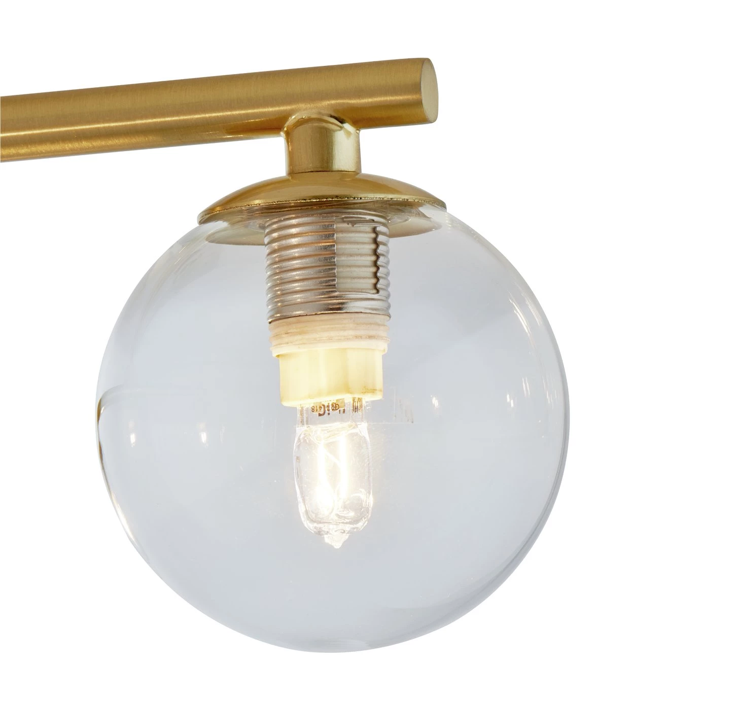 Habitat Chuck 4 Light Flush To Ceiling Light Brushed Brass Lighting 5 Habitat Chuck 4 Light Flush To Ceiling Light Brushed Brass Lighting - Image 3