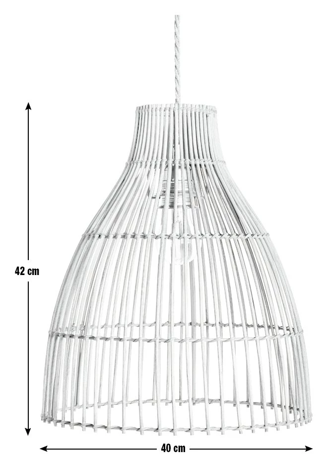 Habitat Camillo Rattan Midi Pendant Shade Natural Lighting 6 Habitat Camillo Rattan Midi Pendant Shade Natural Lighting - Image 4