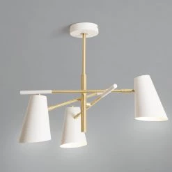 Habitat Vesper Cone 3 Light Ceiling Pendant White Lighting -lighting Sales Shop unnamed file 2