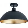 Habitat Yuno Leaf Flush To Ceiling Light Black And Gold Lighting
