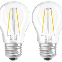 Osram 5W LED Classic ES Globe Bulb Twin Pack Light Bulbs