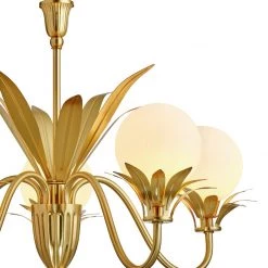 Habitat Easton 5 Light Opal Chandelier Brass Ceiling Lights -lighting Sales Shop unnamed file 208
