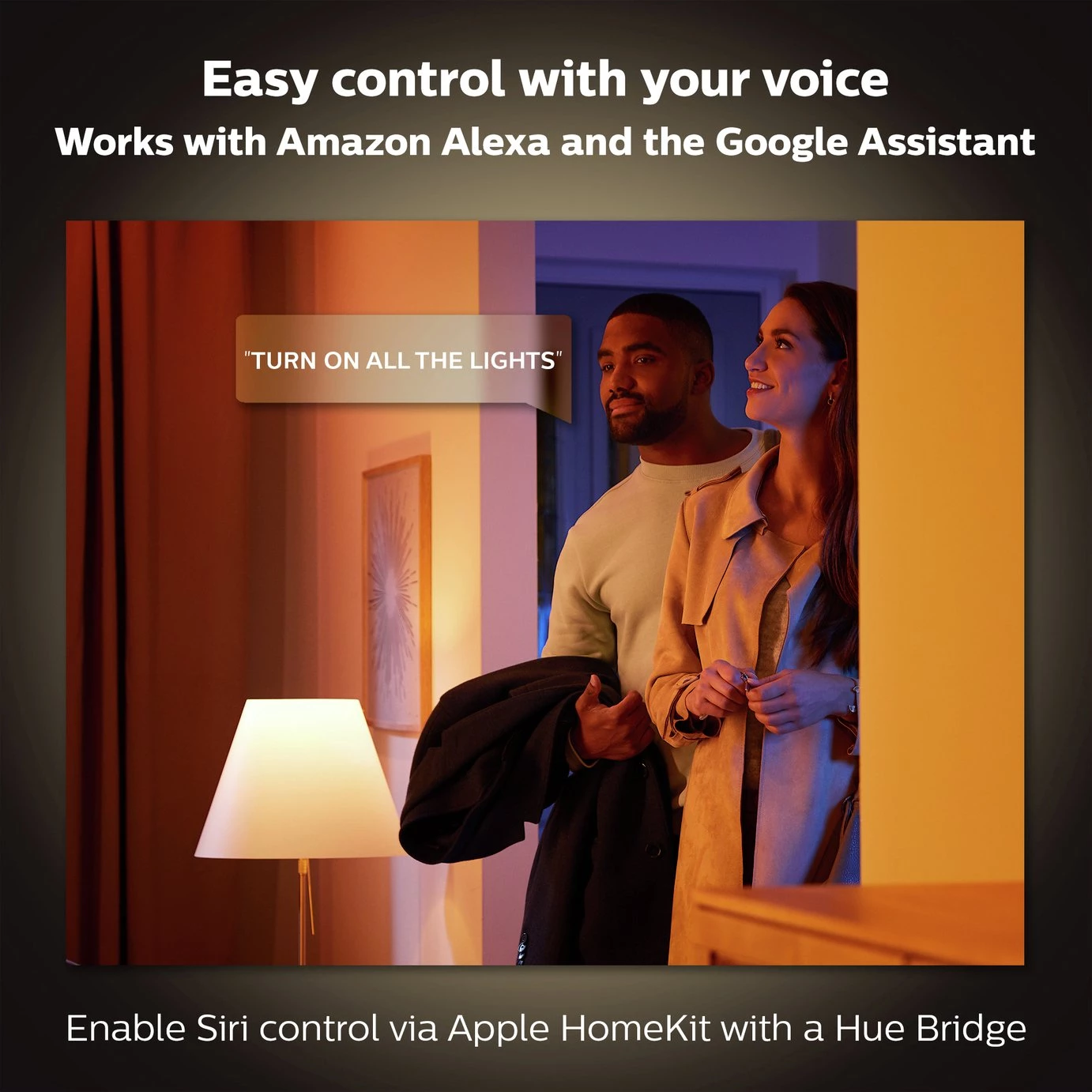 Philips Hue Cher Flush To Ceiling Light Black Ceiling Lights 4 Philips Hue Cher Flush To Ceiling Light Black Ceiling Lights - Image 2