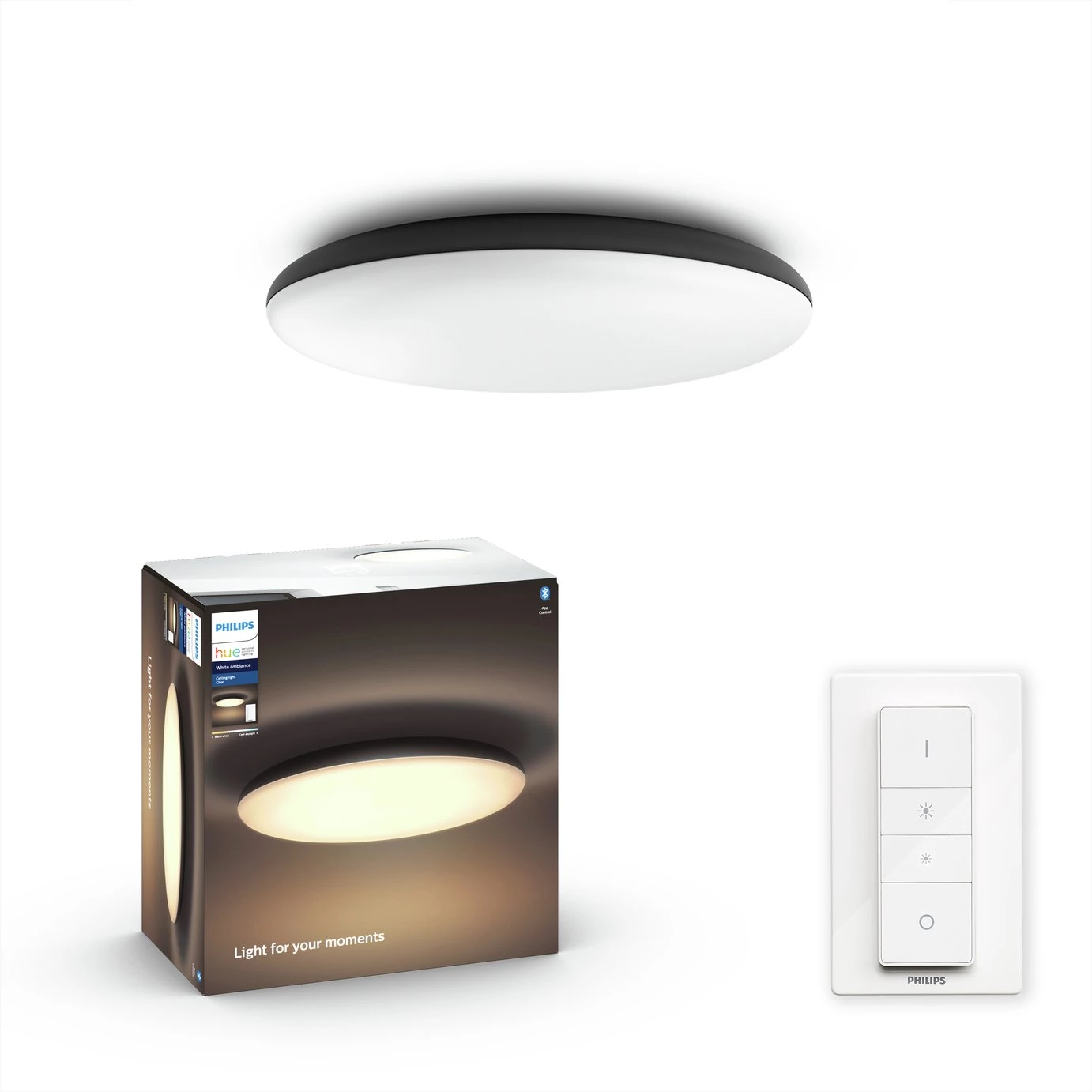 Philips Hue Cher Flush To Ceiling Light Black Ceiling Lights 6 Philips Hue Cher Flush To Ceiling Light Black Ceiling Lights - Image 4