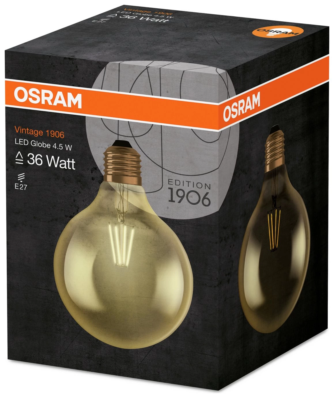 Osram Vintage 1906 4W LED Warm White Globe Bulb Lighting 9 Osram Vintage 1906 4W LED Warm White Globe Bulb Lighting - Image 7