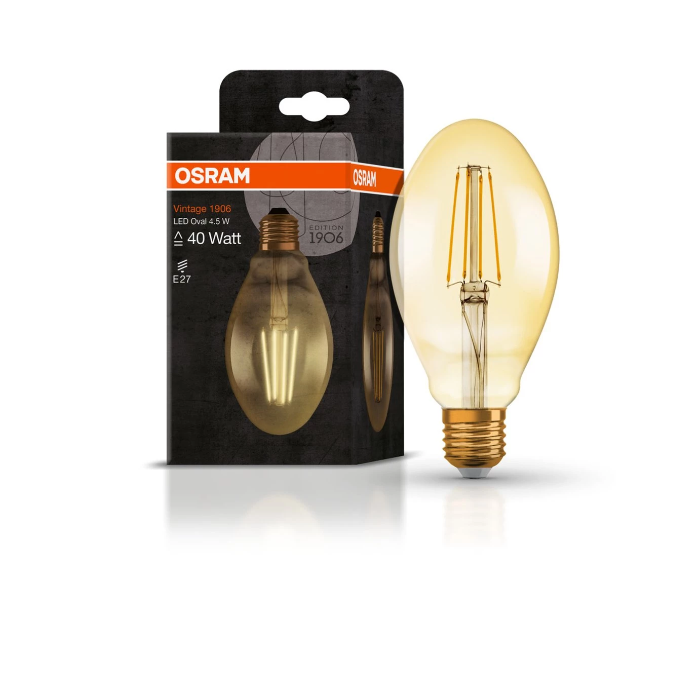 Osram 36W ES LED Vintage Gold Oval Light Bulb Light Bulbs 4 Osram 36W ES LED Vintage Gold Oval Light Bulb Light Bulbs - Image 2
