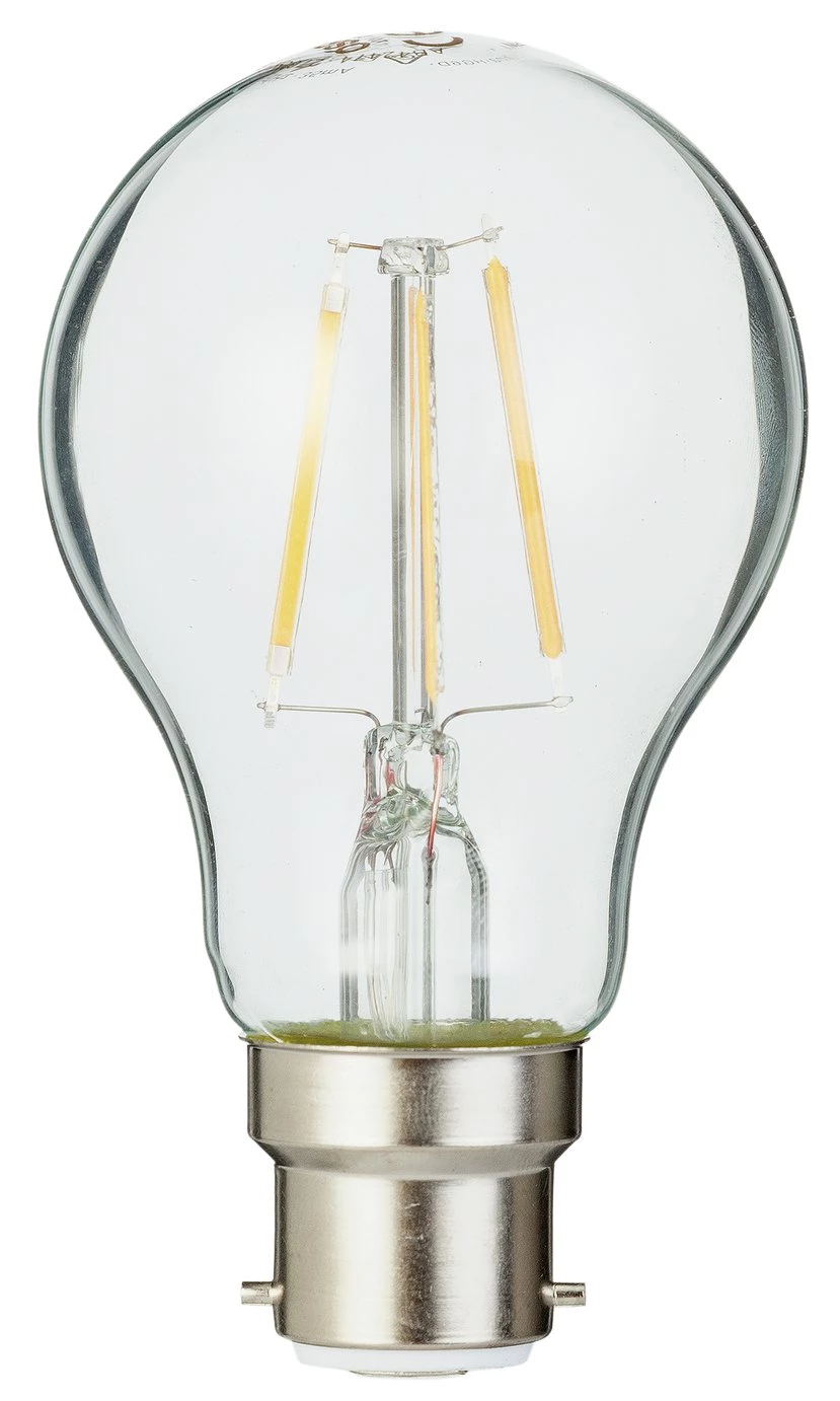 Osram 4W Filament LED BC Classic Glass GLS Bulb Twin Pack Lighting 5 Osram 4W Filament LED BC Classic Glass GLS Bulb Twin Pack Lighting - Image 3