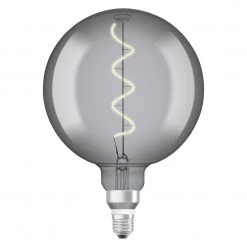 Osram 12W ES LED G200 Vintage Smoke Light Bulb Light Bulbs