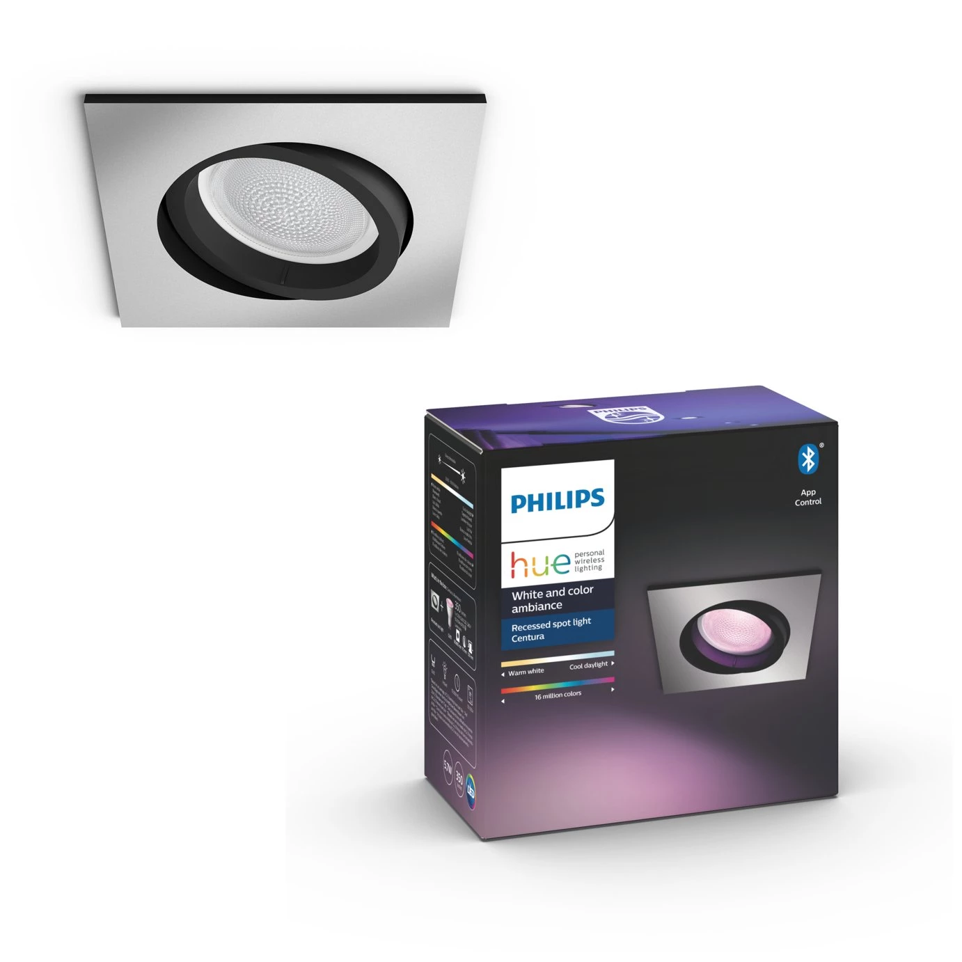 Philips Centura Hue Recessed Spotlight Silver Lighting 6 Philips Centura Hue Recessed Spotlight Silver Lighting - Image 4