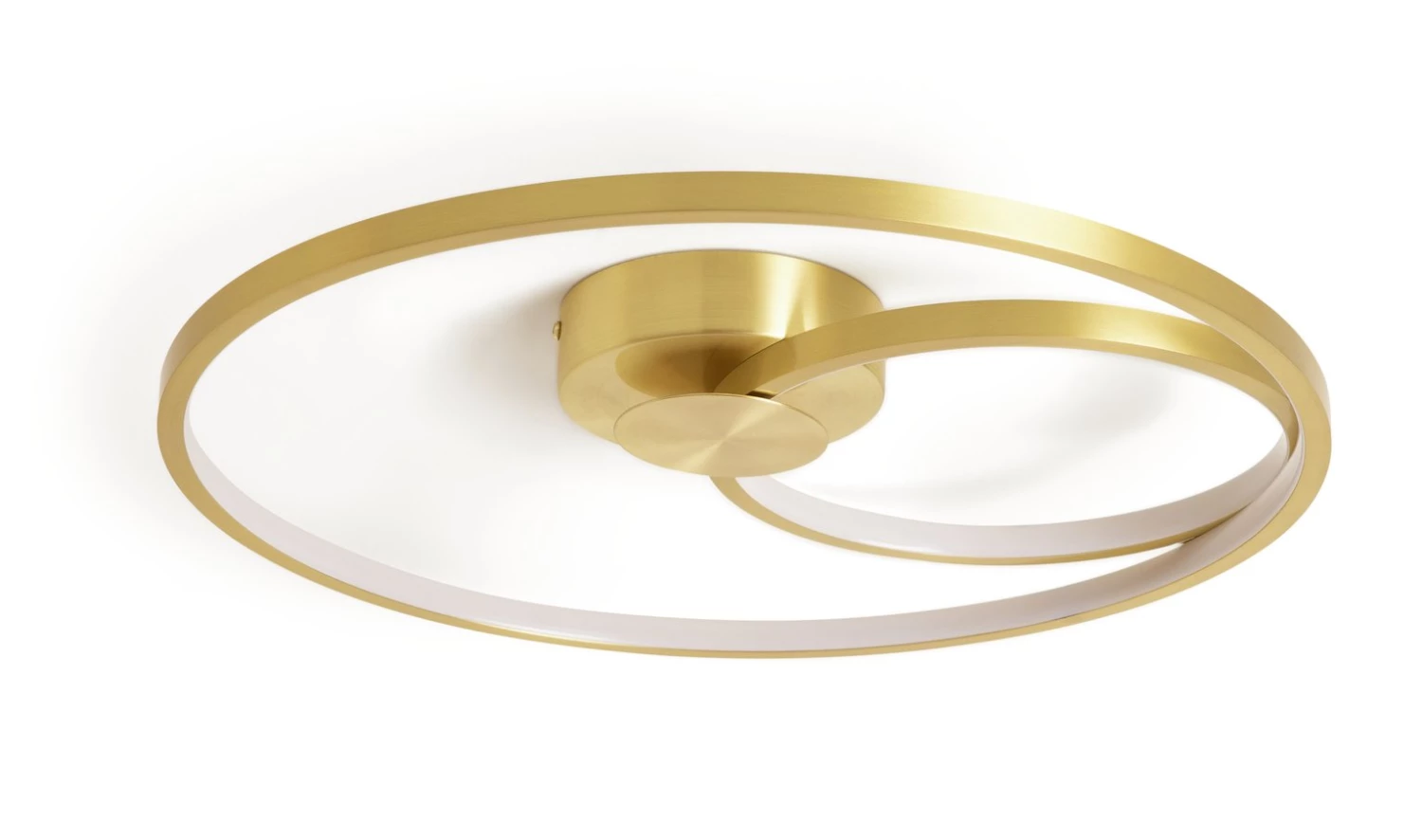 Habitat Pill LED Flush To Ceiling Light Brushed Brass Ceiling Lights 3 Habitat Pill LED Flush To Ceiling Light Brushed Brass Ceiling Lights