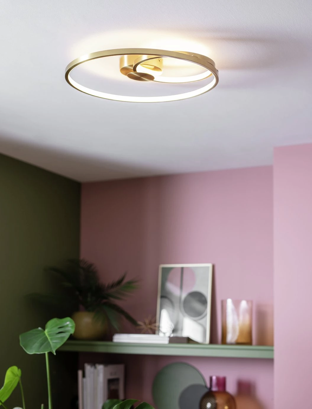 Habitat Pill LED Flush To Ceiling Light Brushed Brass Ceiling Lights 9 Habitat Pill LED Flush To Ceiling Light Brushed Brass Ceiling Lights - Image 7