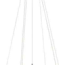 Habitat Yang 2 Tier LED Glass Chandelier Chrome Lighting