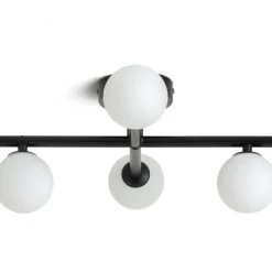 lighting Sales Shop 43 Habitat Alonso 6 Lights Flush To Ceiling Light Black Ceiling Lights