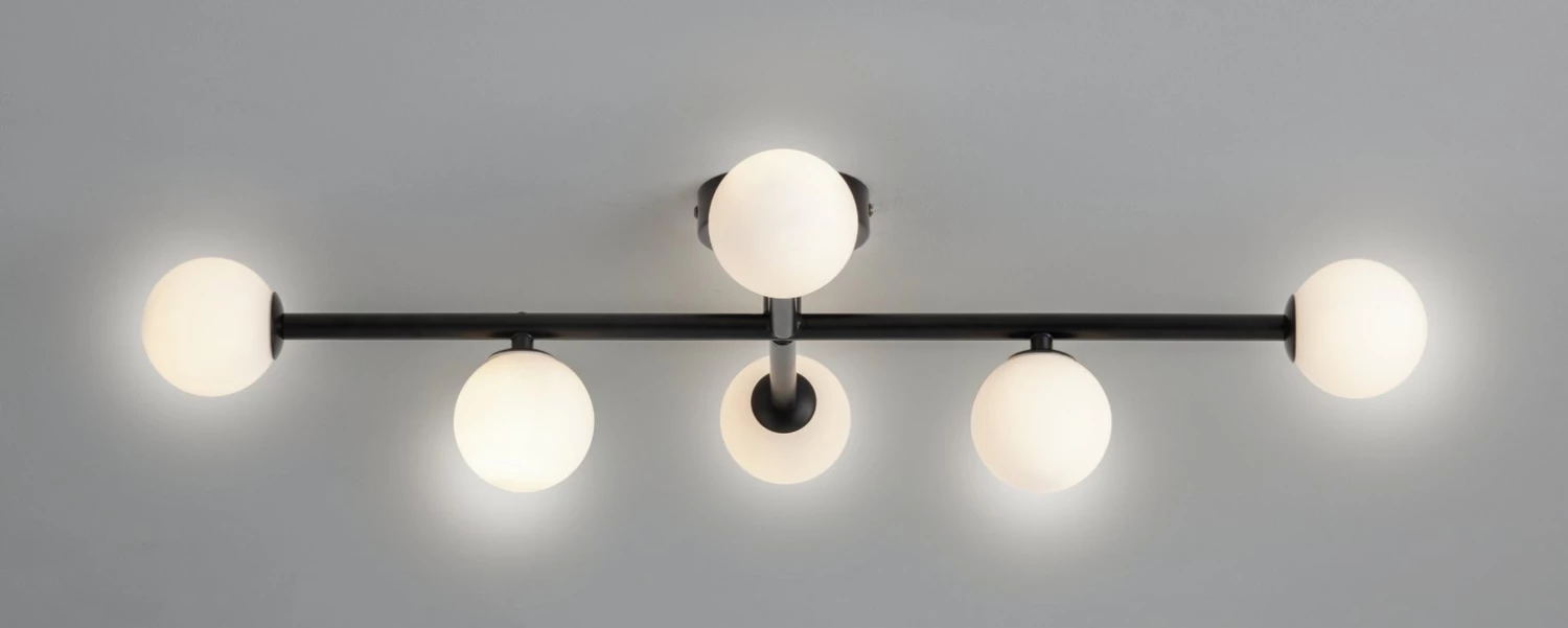 Habitat Alonso 6 Lights Flush To Ceiling Light Black Ceiling Lights 3 Habitat Alonso 6 Lights Flush To Ceiling Light Black Ceiling Lights - Image 2