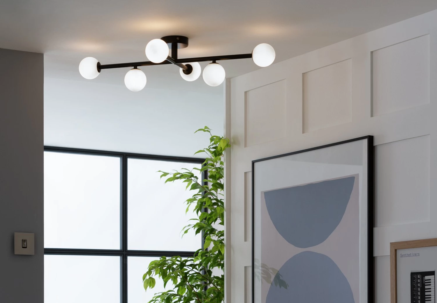 Habitat Alonso 6 Lights Flush To Ceiling Light Black Ceiling Lights 7 Habitat Alonso 6 Lights Flush To Ceiling Light Black Ceiling Lights - Image 6