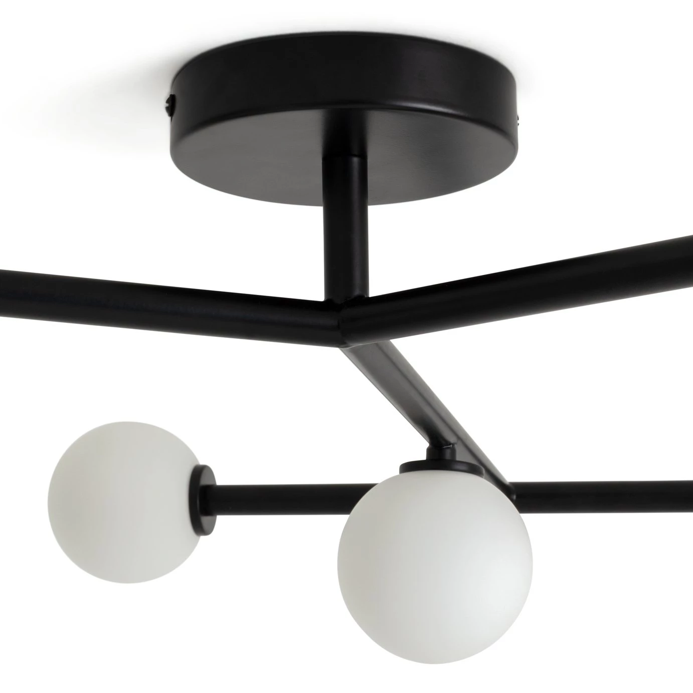 Habitat Alonso 9 Light Flush To Ceiling Light Black & White Ceiling Lights 7 Habitat Alonso 9 Light Flush To Ceiling Light Black & White Ceiling Lights - Image 5