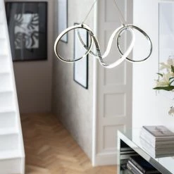 Habitat Spiral LED Pendant Ceiling Light Chrome Ceiling Lights -lighting Sales Shop unnamed file 276