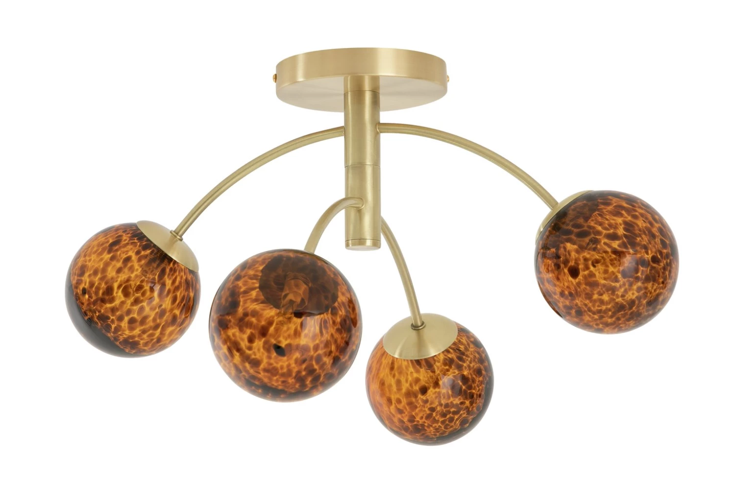 Habitat Hayle Tortoise Shell 4 Light Ceiling Light Brass Lighting 3 Habitat Hayle Tortoise Shell 4 Light Ceiling Light Brass Lighting