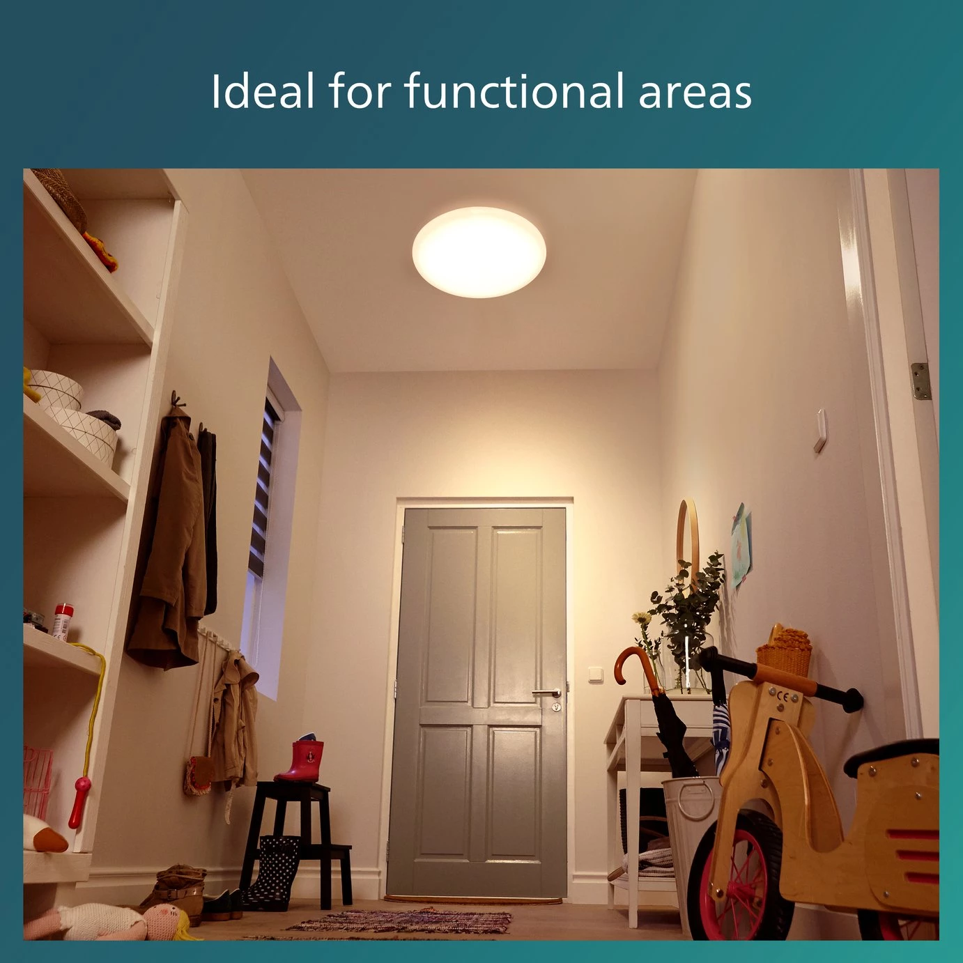 Philips Shan Indoor Motion Sensor Flush To Ceiling Light Lighting 4 Philips Shan Indoor Motion Sensor Flush To Ceiling Light Lighting - Image 2