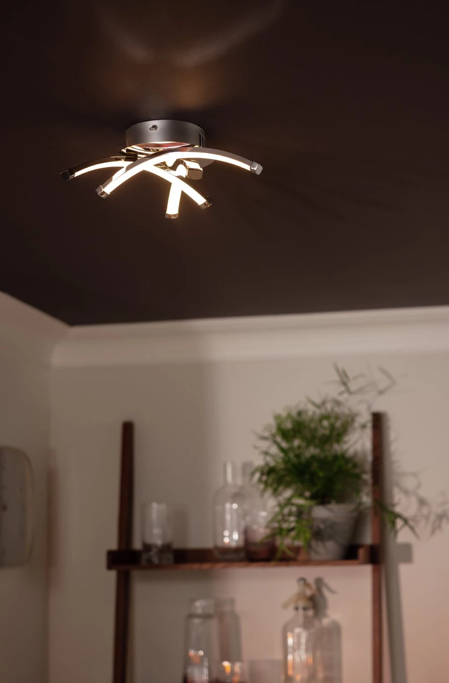 Habitat Criss Cross Flush To Ceiling Light Chrome Ceiling Lights 5 Habitat Criss Cross Flush To Ceiling Light Chrome Ceiling Lights - Image 3