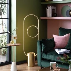 Habitat Pill LED Floor Lamp Brushed Brass Floor Lamps -lighting Sales Shop unnamed file 370