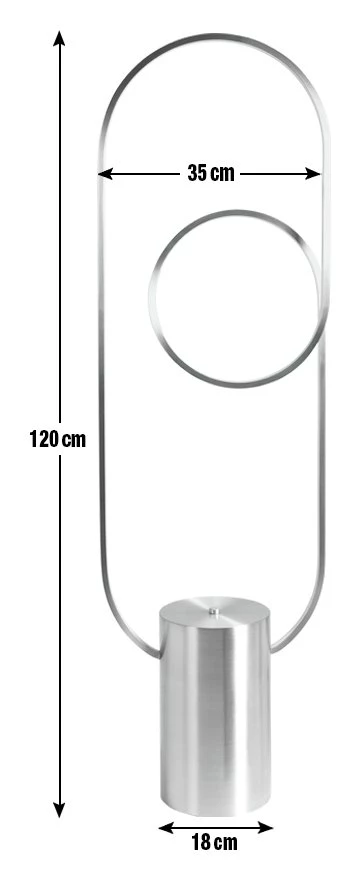 Habitat Pill LED Floor Lamp Brushed Chrome Floor Lamps 7 Habitat Pill LED Floor Lamp Brushed Chrome Floor Lamps - Image 5