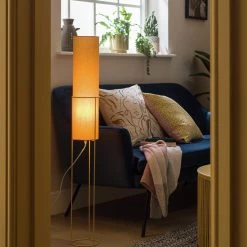 Habitat Column Floor Lamp Mustard Lighting -lighting Sales Shop unnamed file 432