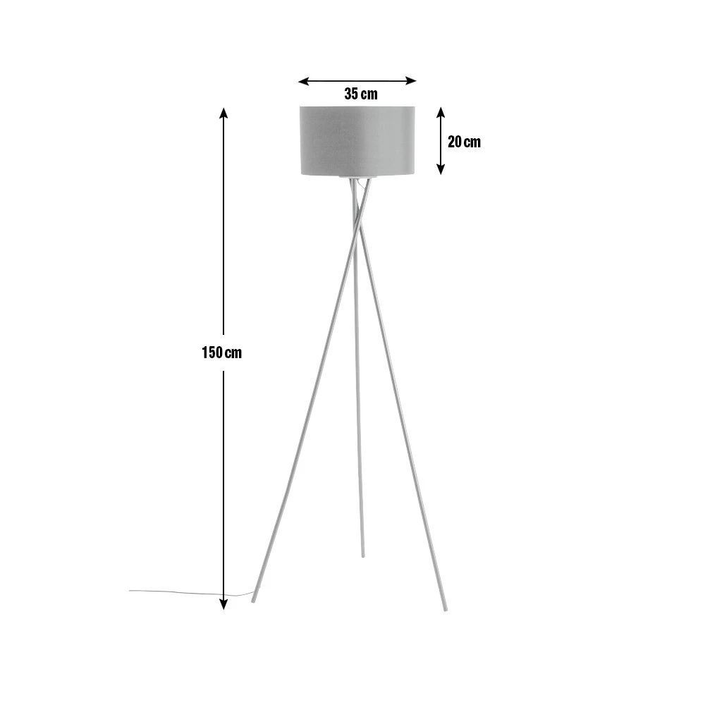 Habitat Matt Tripod Floor Lamp Black Lighting 11 Habitat Matt Tripod Floor Lamp Black Lighting - Image 9