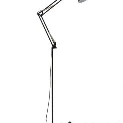 Habitat Swing Arm Floor Lamp Matt Black Lighting