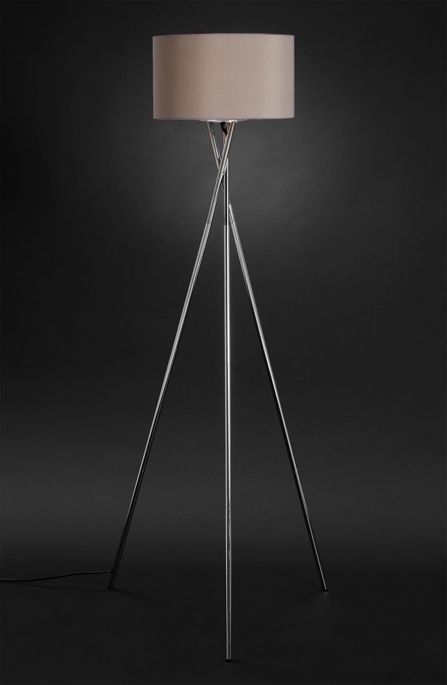 Habitat Tripod Floor Lamp Grey And Chrome Lighting 4 Habitat Tripod Floor Lamp Grey And Chrome Lighting - Image 2