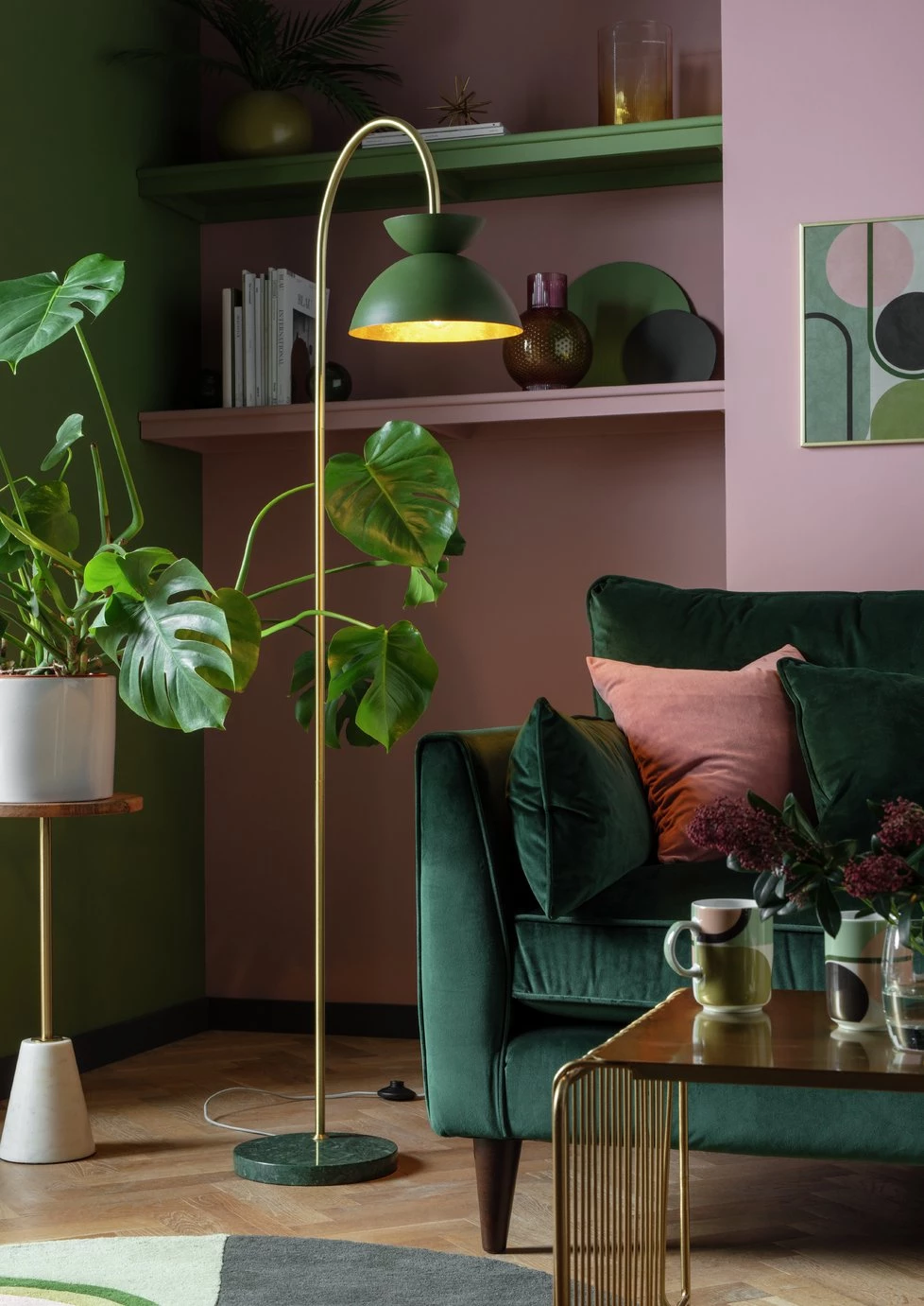 Habitat Dasni Floor Lamp Marble & Brass Lighting 10 Habitat Dasni Floor Lamp Marble & Brass Lighting - Image 8