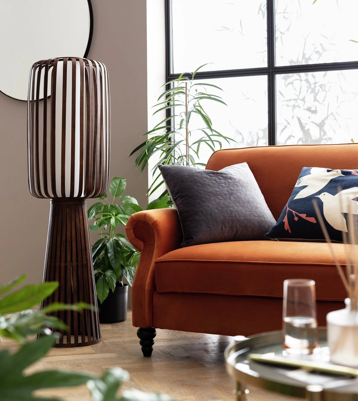 Habitat Achille Floor Lamp Walnut Floor Lamps 4 Habitat Achille Floor Lamp Walnut Floor Lamps - Image 2