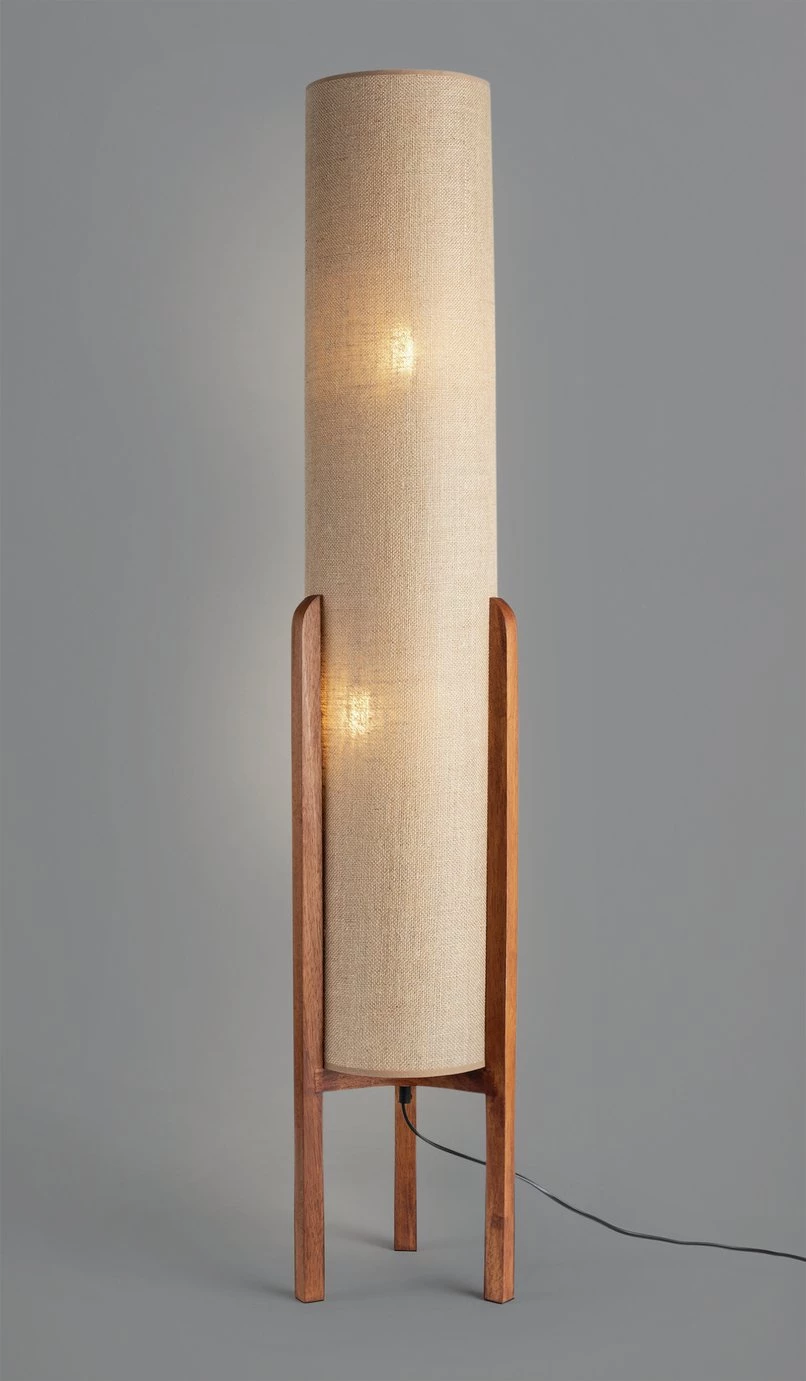 Habitat Arbaa Woven Column Floor Lamp Natural Lighting 5 Habitat Arbaa Woven Column Floor Lamp Natural Lighting - Image 3