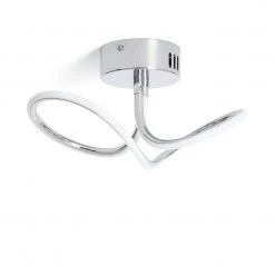 Habitat Bow Flush To Ceiling Light Chrome Ceiling Lights