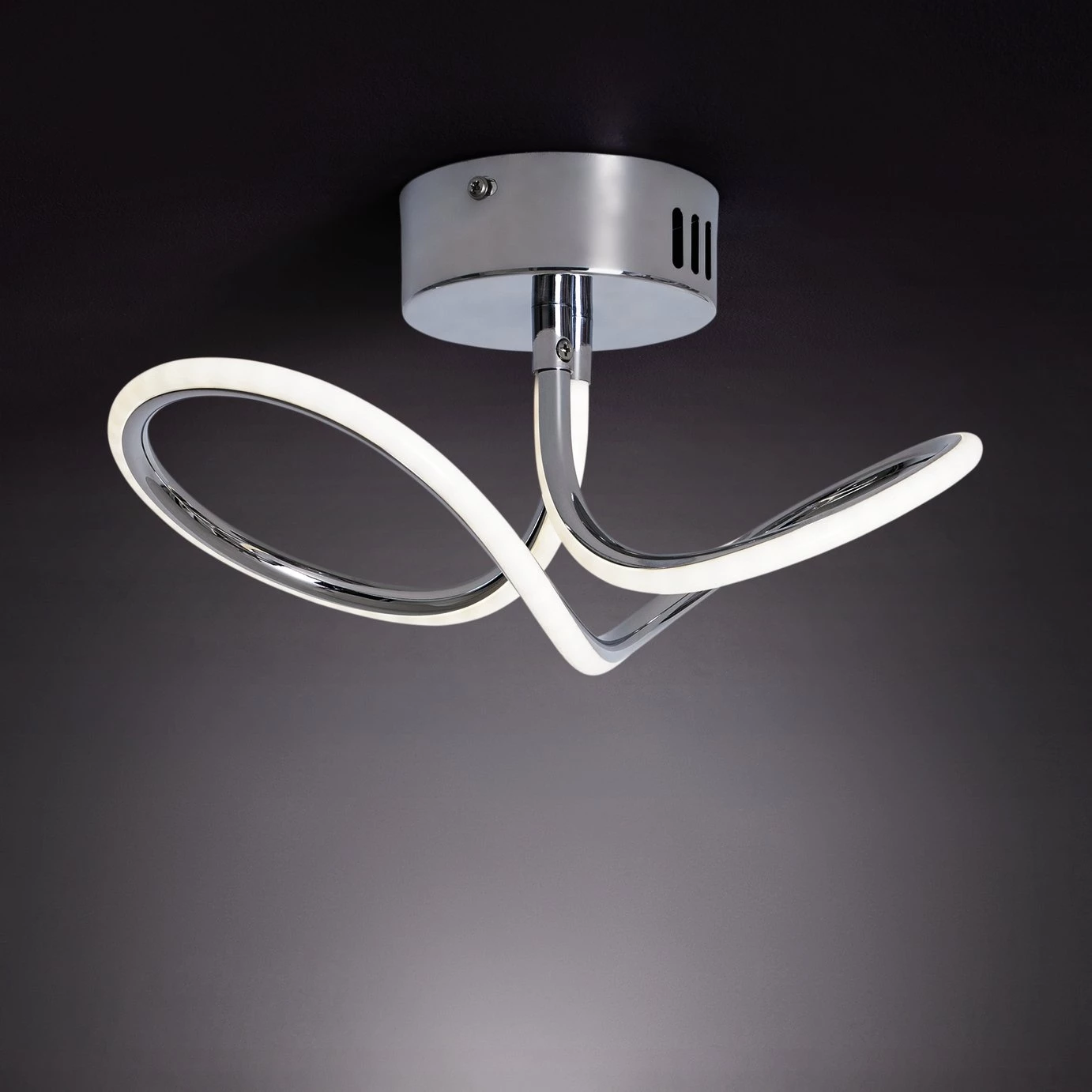 Habitat Bow Flush To Ceiling Light Chrome Ceiling Lights 4 Habitat Bow Flush To Ceiling Light Chrome Ceiling Lights - Image 2
