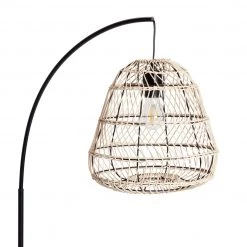 Habitat Rattan Arc Floor Lamp Cream And Black Lighting -lighting Sales Shop unnamed file 748