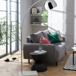 Habitat Nalone Arc Floor Lamp – Chrome & Marble Lighting -lighting Sales Shop unnamed file 785