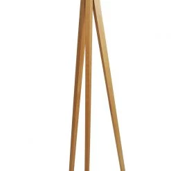Habitat Tripod Wooden Floor Lamp Base Only Ash Lighting