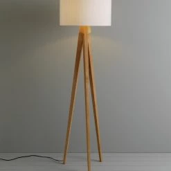 Habitat Tripod Wooden Floor Lamp Base Only Ash Lighting -lighting Sales Shop unnamed file 795