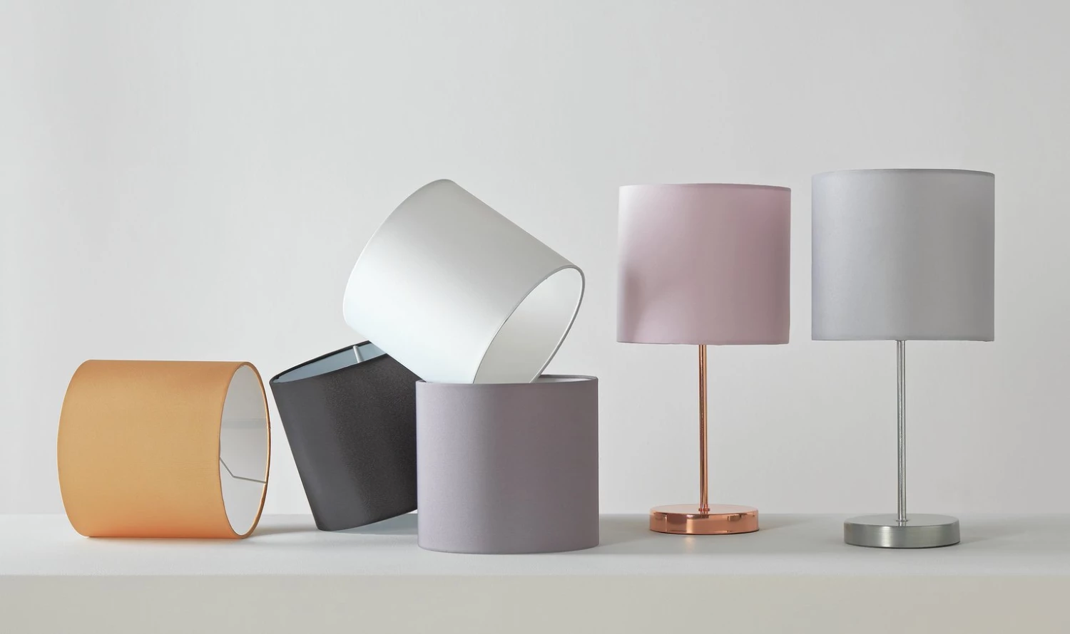 Habitat Satin Stick Table Lamp Rose Gold & Blush Pink Lighting 11 Habitat Satin Stick Table Lamp Rose Gold & Blush Pink Lighting - Image 9