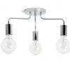 Habitat Rayner 3 Arm Flush To Ceiling Light Chrome Ceiling Lights