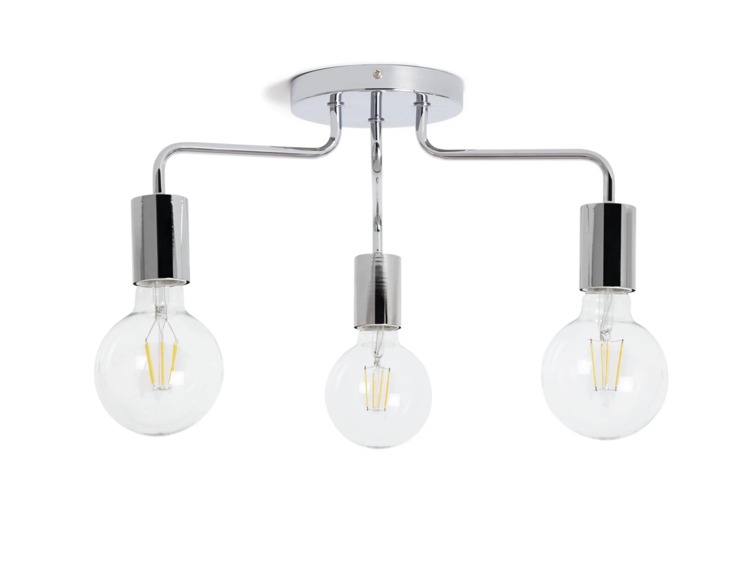 Habitat Rayner 3 Arm Flush To Ceiling Light Chrome Ceiling Lights 3 Habitat Rayner 3 Arm Flush To Ceiling Light Chrome Ceiling Lights