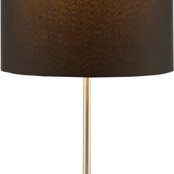 Habitat Satin Stick Table Lamp Jet Black Lighting