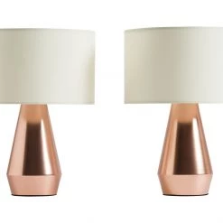 Habitat Maya Pair Of Touch Table Lamps Copper & Cream Lighting 11 Habitat Maya Pair Of Touch Table Lamps Copper & Cream Lighting -lighting Sales Shop unnamed file 995