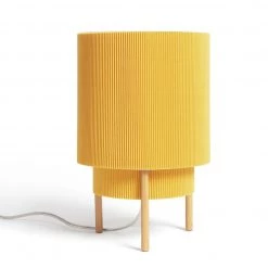 lighting Sales Shop 33 Habitat Mid Century Pleated Column Table Lamp Yellow Lighting